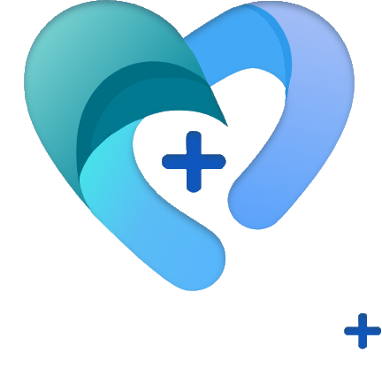 Logo do CIntegre+: coração em tons de azul e turquesa com um sinal de mais, acima do nome Cintegre+