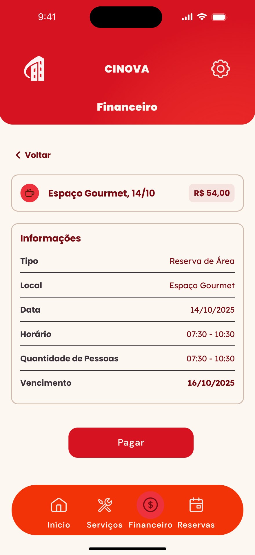 Informações de uma cobrança