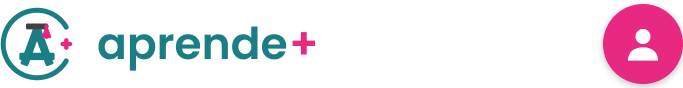 Cabeçalho principal: logo aprende+ e avatar